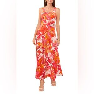 NWT Vince Camuto Pink & Orange Floral Dress – Size Small